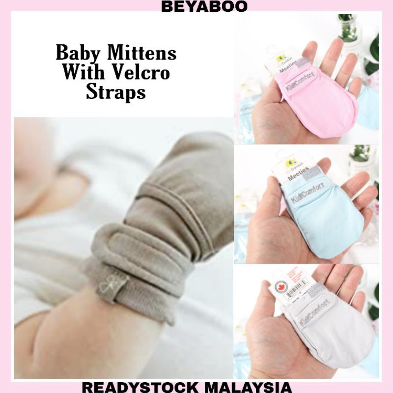 velcro baby mittens