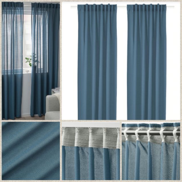2 pcs in set of HILJA curtains 145 x 250cm Langsir IKEA Langsir 2 pcs in set of HILJA curtains 145 x 250cm Langsir IKEA Langsir