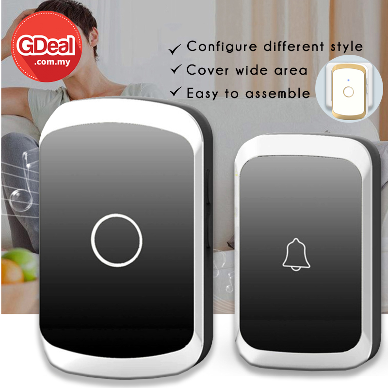 GDeal Smart Home Wireless Doorbell Waterproof Door Bell 36 Ringtones Music Loceng Rumah Digital