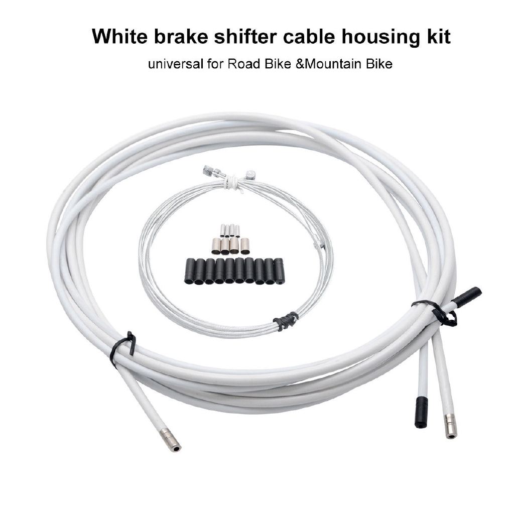 white bike cable housing