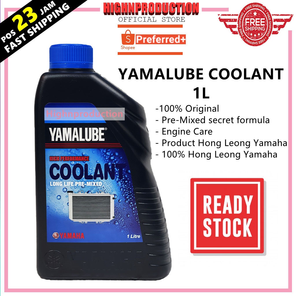 (100 ORIGINAL) YAMALUBE COOLANT 1LITER PREMIXED LONG LIFE PENYEJUK