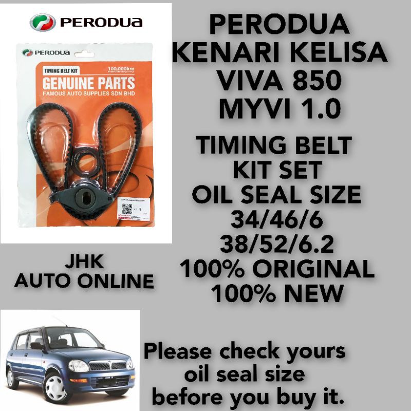 Timing Belt Perodua Kenari Kelisa Viva 850 1 0 Myvi 1 0 Original Genuine Parts 13500 00r01