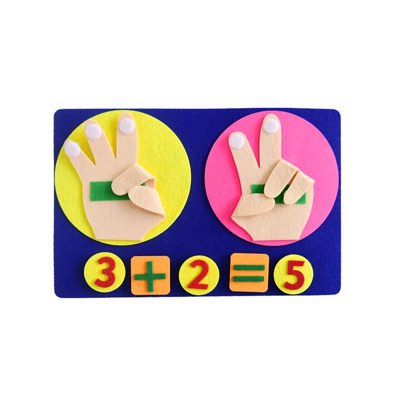 Multi Must Kid Montessori Toys Felt Finger Number Math Children Counting Addition Subtraction Puzzle Toddler Early Le... - Image 2