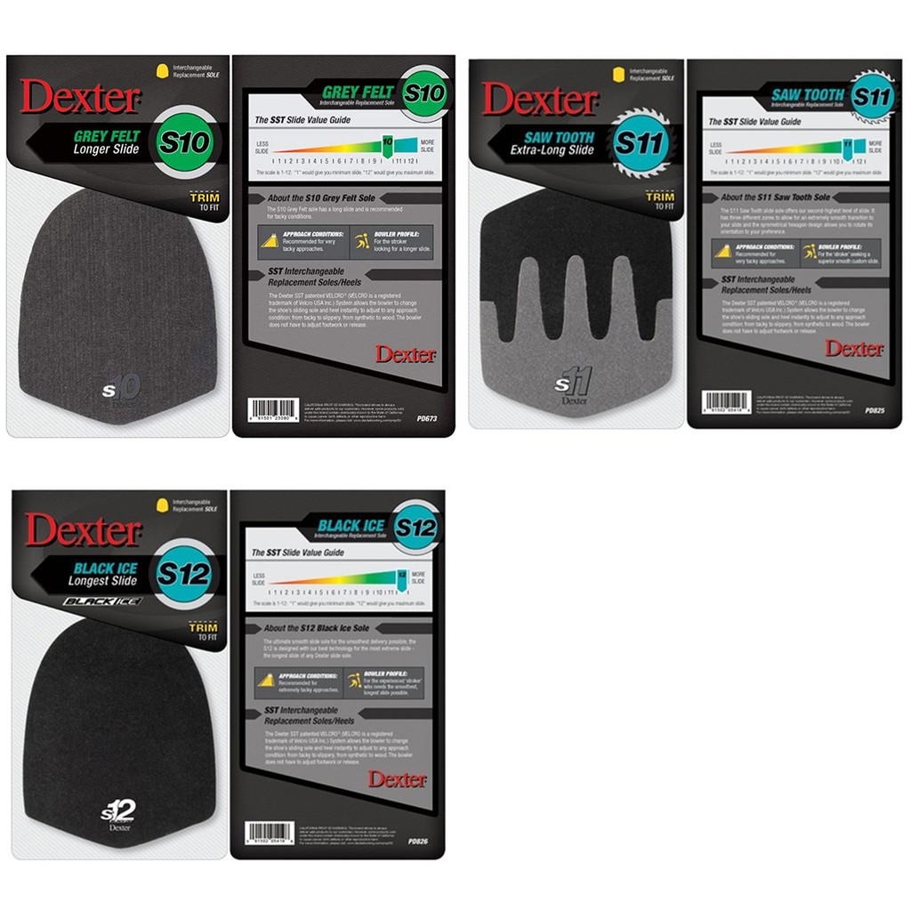 Dexter Bowling Shoe SST Interchangeable Replacement Slide Soles