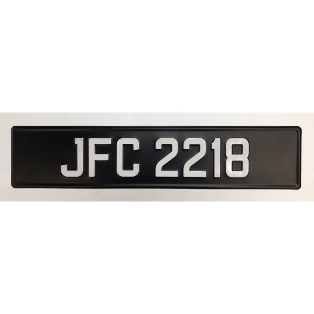 Embossed Car Plate Number Malaysia STANDARD JPJ Shopee Malaysia