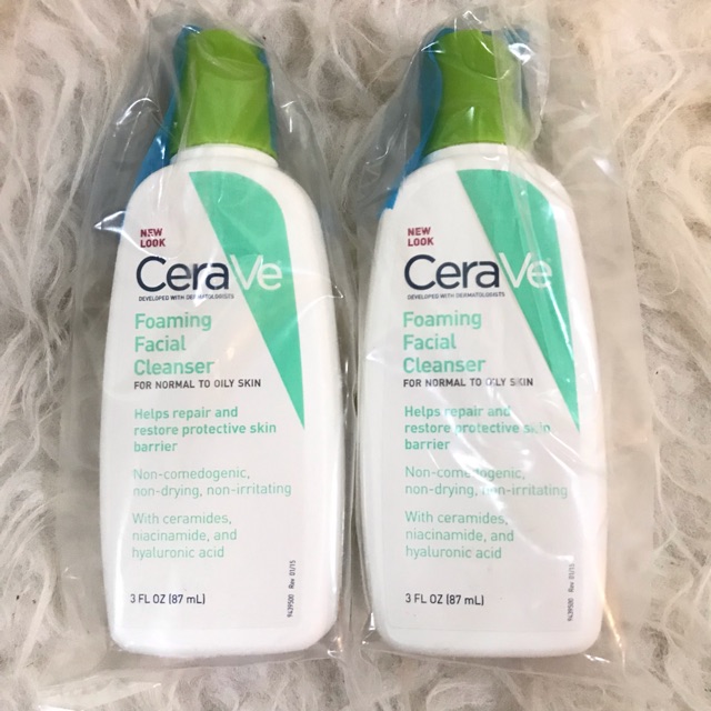 cerave foaming facial cleanser 87ml