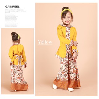 Kids Cute Dress Deena Modal Front Zip  Traditional Baju  