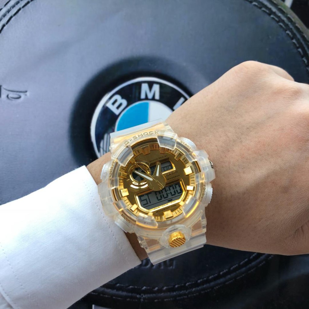 g shock watch transparent