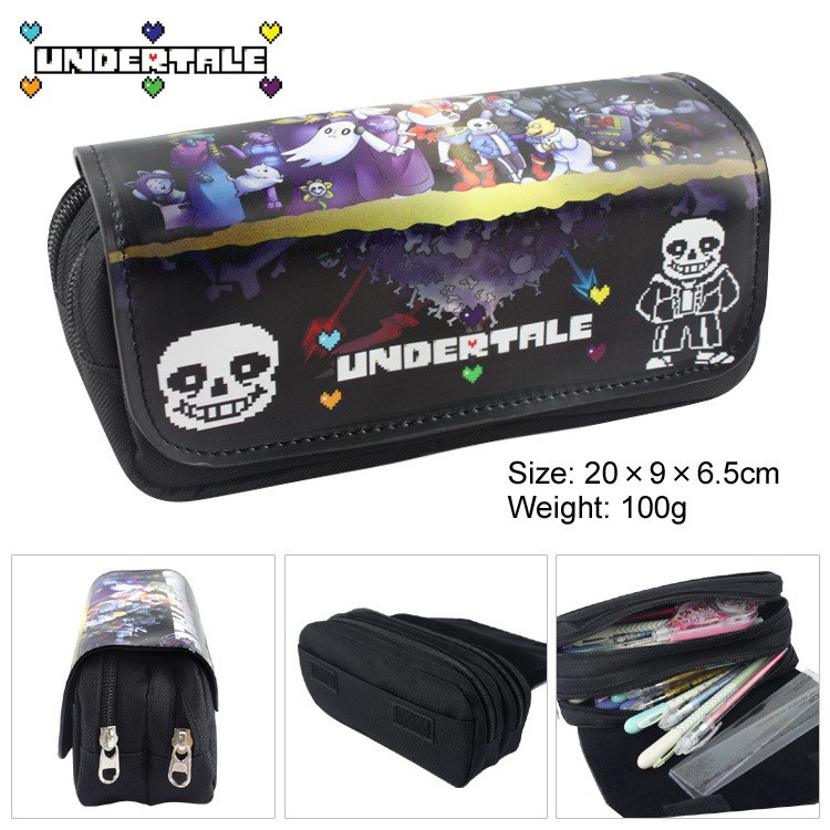 Undertale Game Sans Fashion New Cartoon 3d Canvas Zipper Students Stationery Bag Shopee Malaysia - students new roblox game cartoon 3d canvas stationery pencil bag wallets