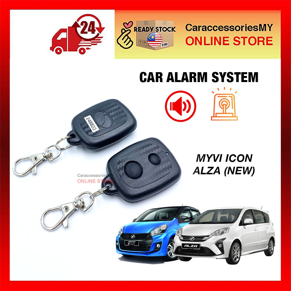 Perodua Myvi Icon 2015-2017 Car Alarm System Replacement Set Auto Center Locking System | Easy Installation Part