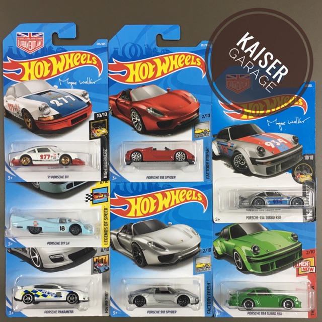 hot wheels porsche collection