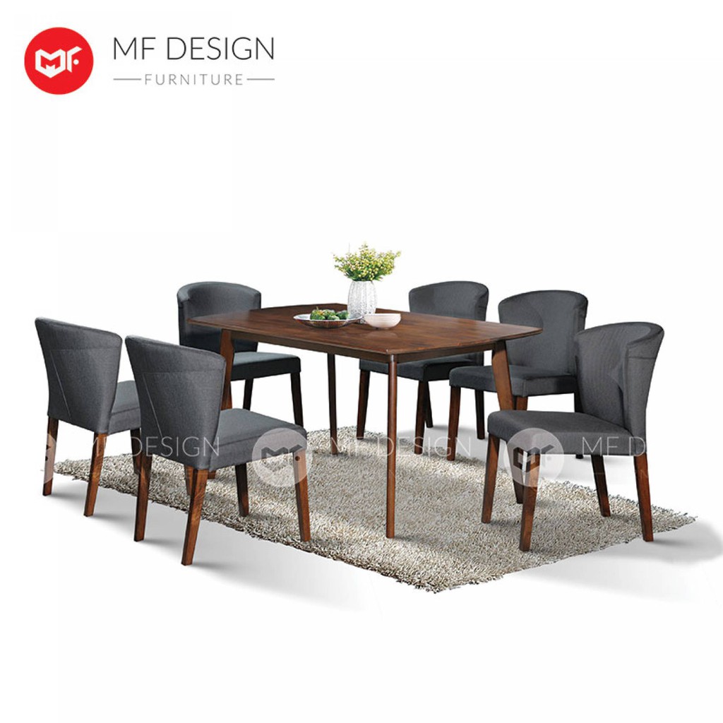 Mfd Bellvania 1 6 Dining Set Kerusi Chair Set Meja Makan Meja Set Meja Makan 6 Kerusi Meja Makan 6 Kerusi Shopee Malaysia