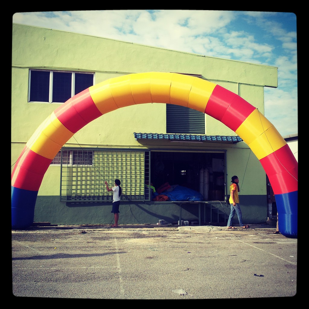 INFLATABLE ARCH BALLOON GATE FUN RUN GATE (CUSTOM ARCH) Shopee Malaysia