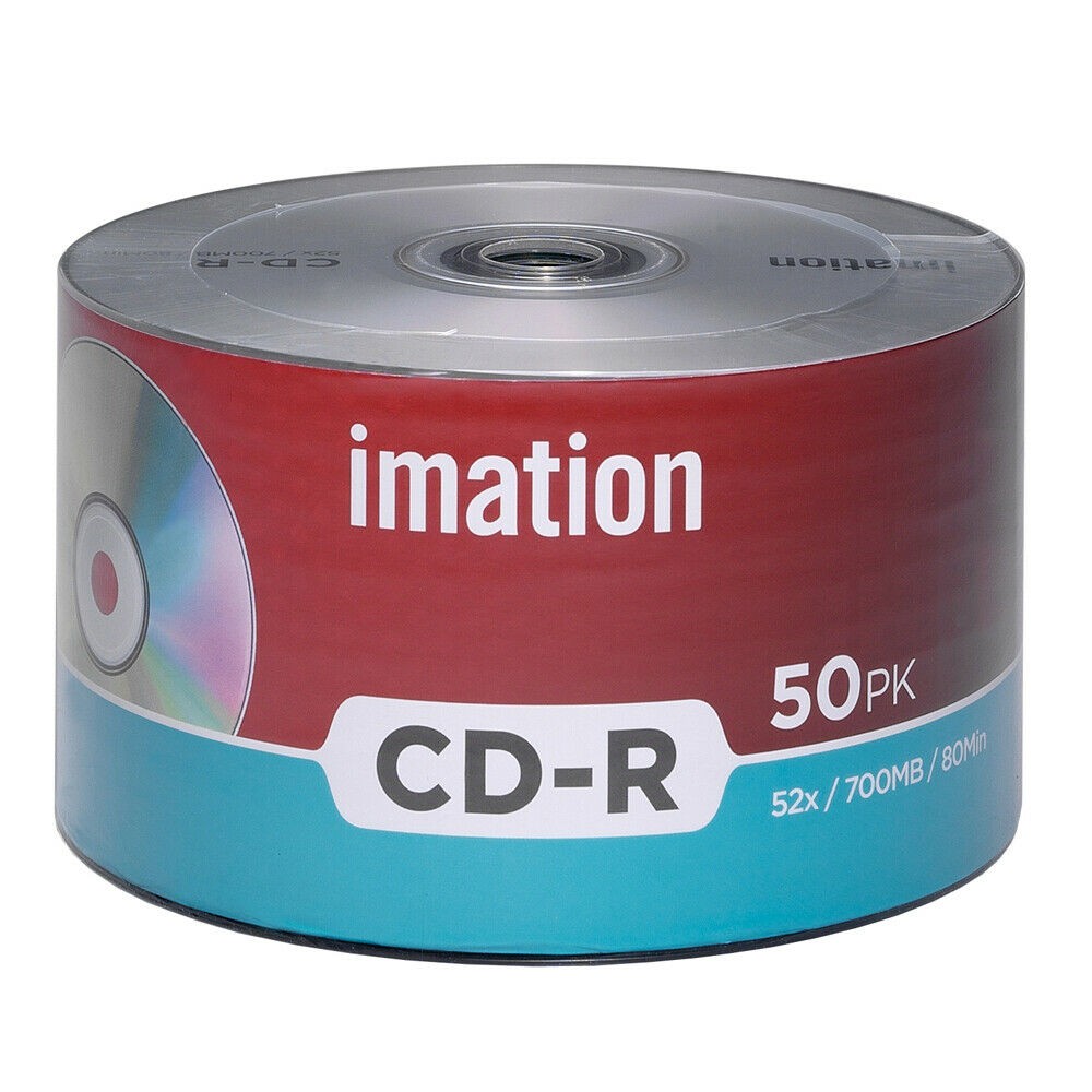 IMATION CDR / CDR DISC Blank CDR 700MB 80MIN 52X (50 PCS) Shopee