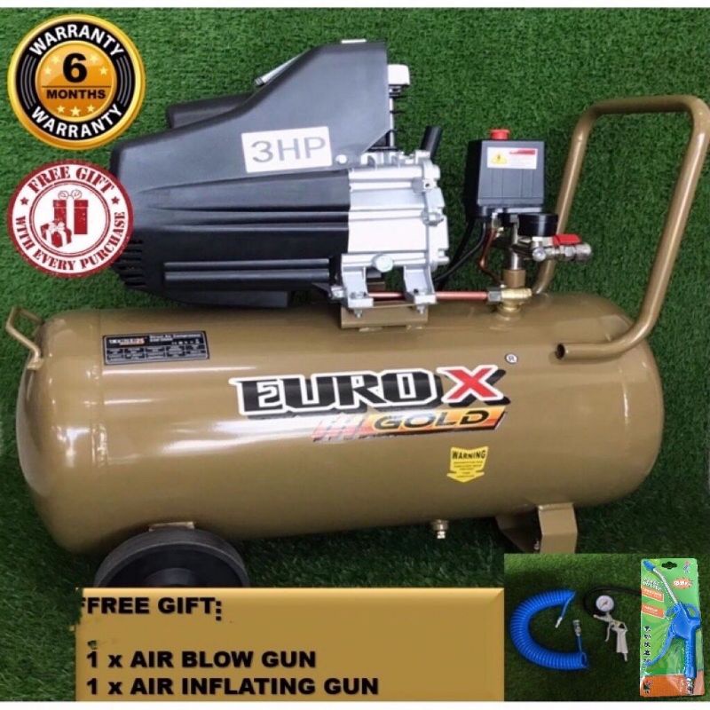 NJSTAR GOLD 3HP 60L Direct Drive Air Compressor NAW3060G (FREE GIFT + 1 YEAR WARRANTY)