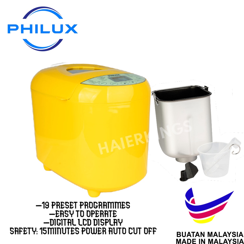 Buy Best Buy Philux Electric Bread Maker 1kg Yellow Pl Bm1000 Seetracker Malaysia