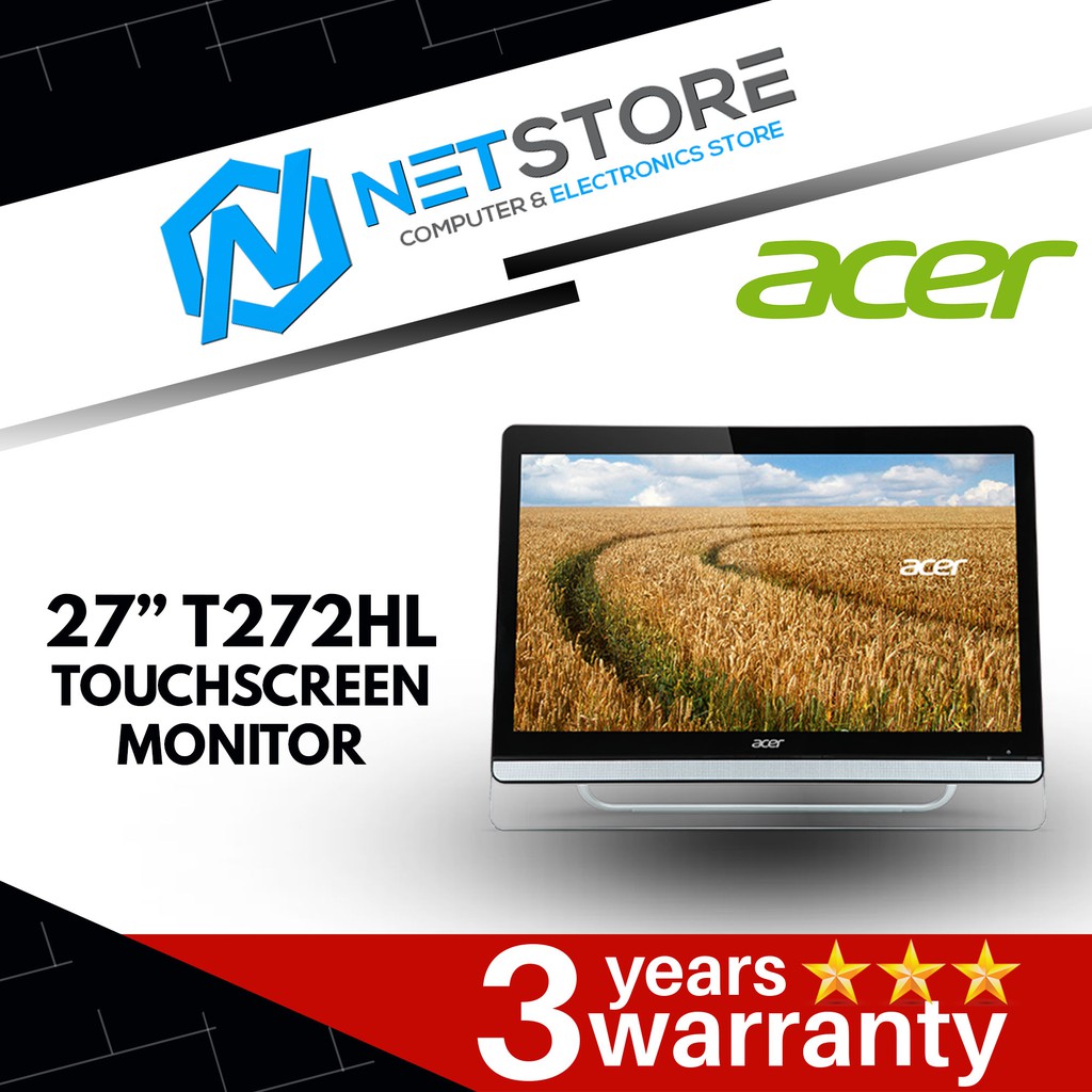 Acer T272HL bmjjz 27Inch FULL HD Touch Screen Widescreen Monitor