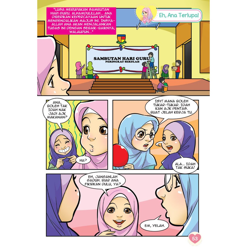 Komik Sweet Ana Solehah 11 Buku Cerita Kanak-kanak Ana Muslim 