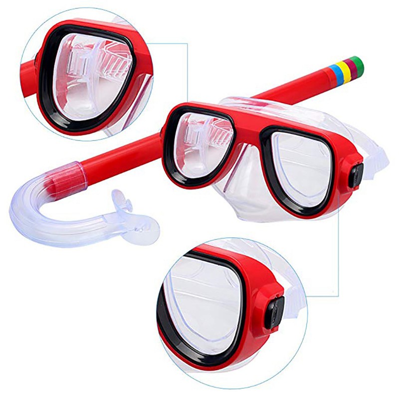 Versatile Reliable Kids' Diving Set: Goggle Mask Breathing Tube Anti-fog Shockproof Underwater Adventure! Multi Have - Image 4