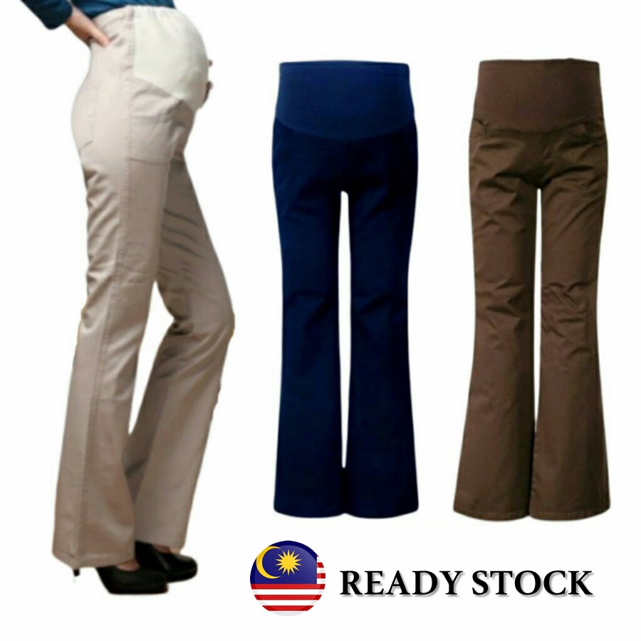 Plus Size Maternity Pants Pregnancy Office Working Long Bootcut Pant