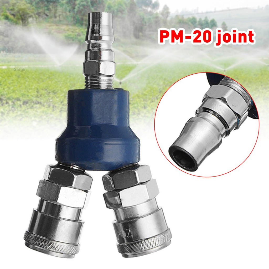 Shiyin New 0.90" Air Compressor Manifold 2 Way Quick Connect Multi Hose