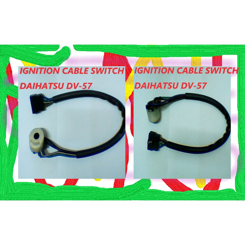 CAR IGNITION CABLE SWITCH(SUIS KABEL PENCAYAAN KERETA DAIHATSU DV-75 TOYOTA KE70 AE70E CTD GL ST LVS- HORN PIN