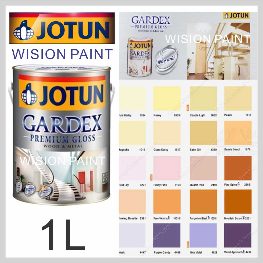 1L ( 1 LITER ) Jotun Paint Gardex Premium Gloss Wood & Metal / WPC 1 ...