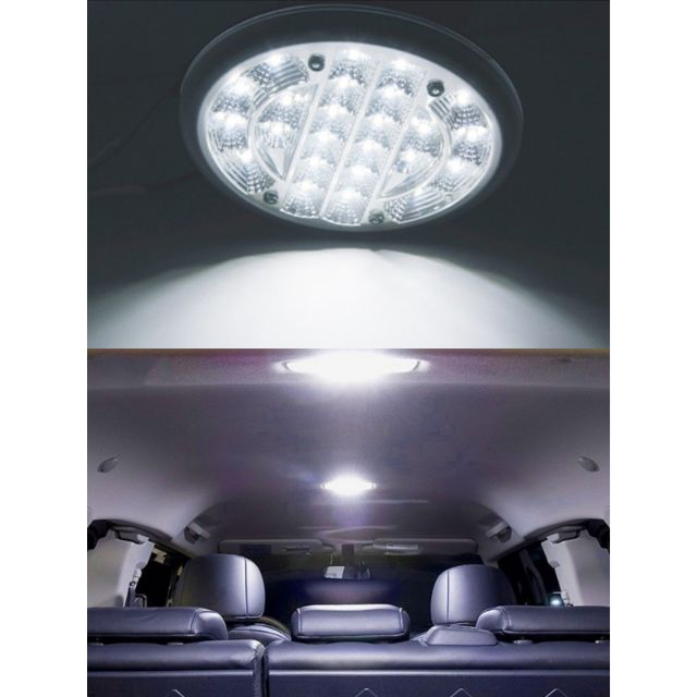 Interior White Blue 24 Led Roof Dome Light Lamp For Car Room