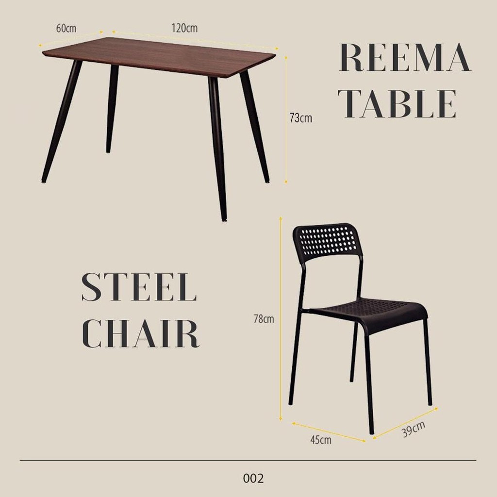 FREE SHIPPING !!! READY STOCK Dining Table Set/ Meja Makan / Study Table / Balcony/ 餐桌