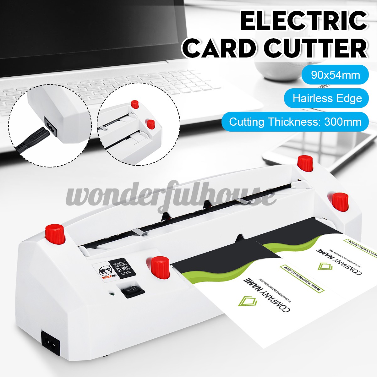 Sk316 Automatic Name Card Slitter Business Card Cutting Machine Name Card Cutter Shopee Malaysia