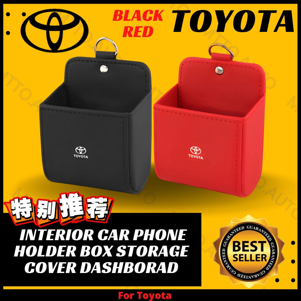 MTTO Toyota Interior Car Phone Holder Box Storage Cover Dashboard