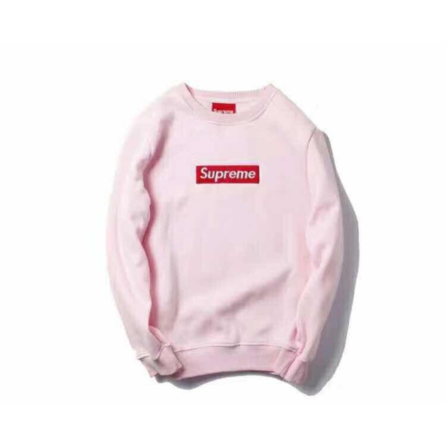 baby pink supreme hoodie