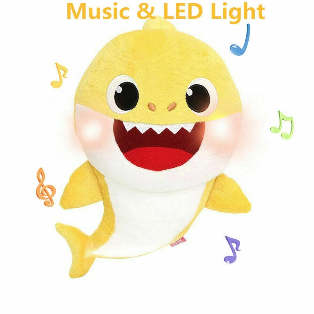 baby shark light singing plush