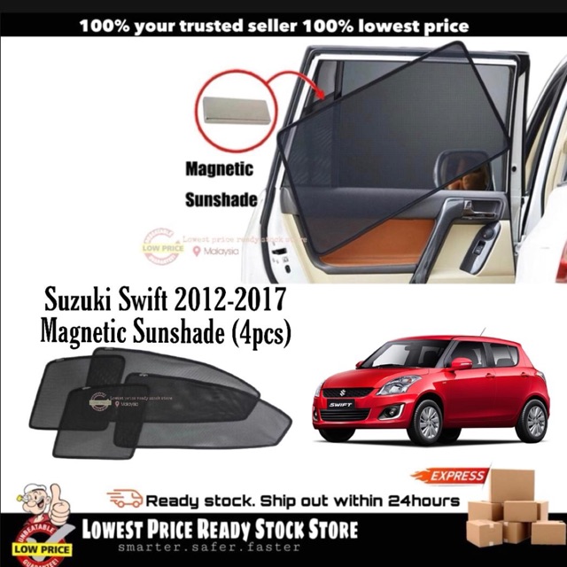 Sun Shade Suzuki Swift 20122017 (4pcs) Shopee Malaysia