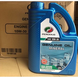 Perodua SAE 10W-30/10W30 Mineral Engine Oil (3L) Minyak 