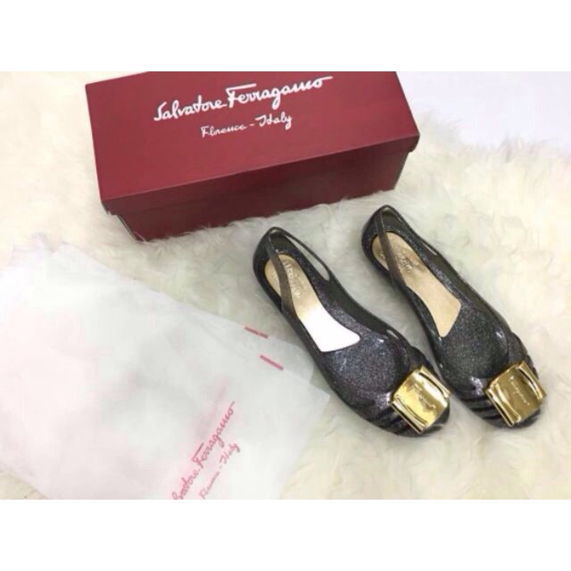 ferragamo jelly shoes