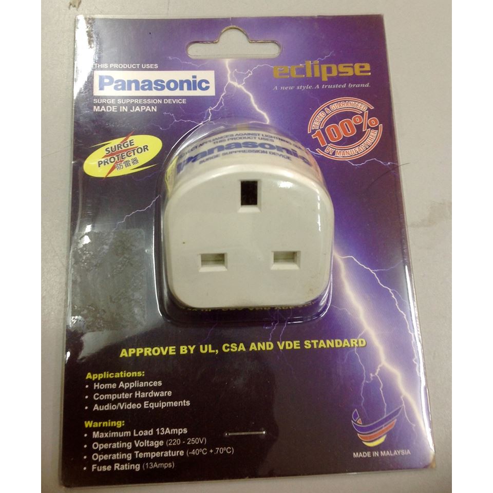Panasonic Surge Protector Adaptor Shopee Malaysia