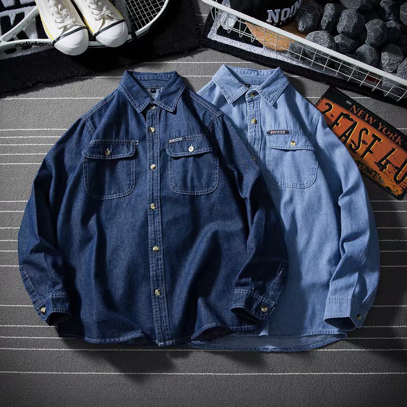 vintage denim shirt mens