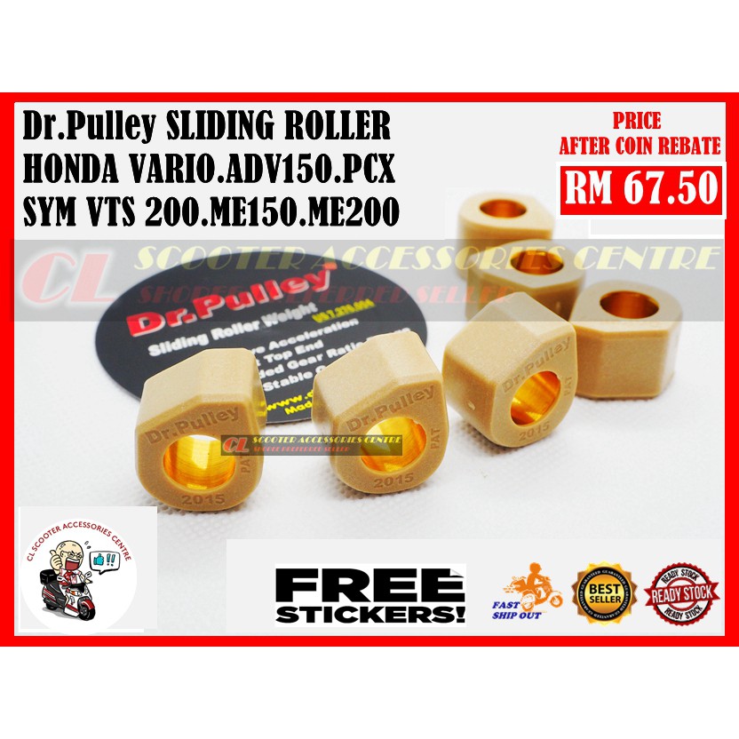 Dr Pulley ROLLER VARIO ADV 150 SYM VTS200 DrPULLEY SLIDING ROLLER