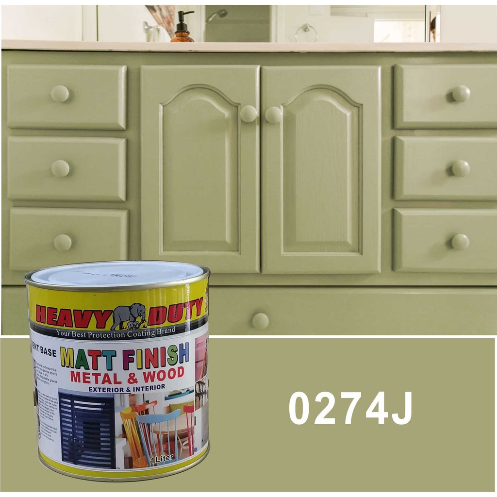 0274J / MATT FINISH ( 1L ) Matt HEAVY DUTY PAINT HIGH ENAMEL PAINT FOR WOOD / METAL / EXTERIOR