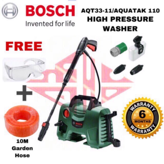 Bosch Aquatak 110 Aqt 33 11 High Pressure Cleaner Waterjet Water