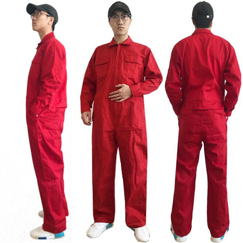 red mechanic jumpsuit