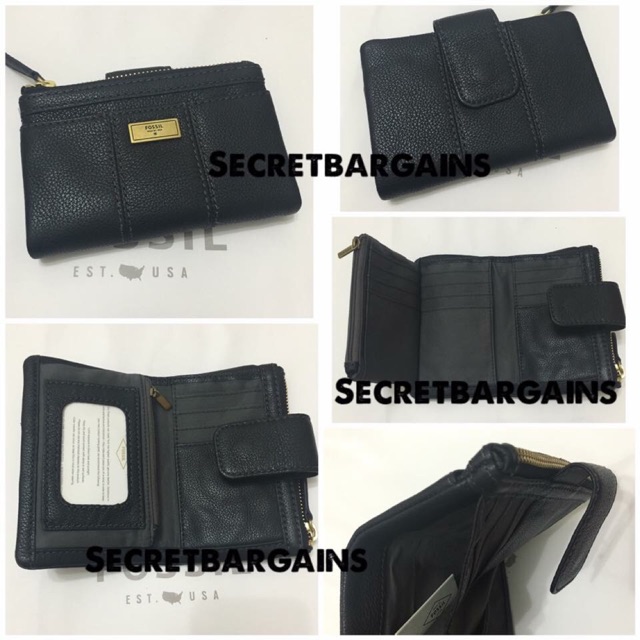 Fossil Ella Multi-function Wallet - Black | Shopee Malaysia