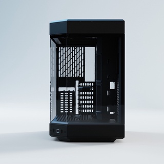 HYTE Y60 DUAL CHAMBER Mid-Tower ATX Case Come With 3 Fan ( BLACK / RED ...