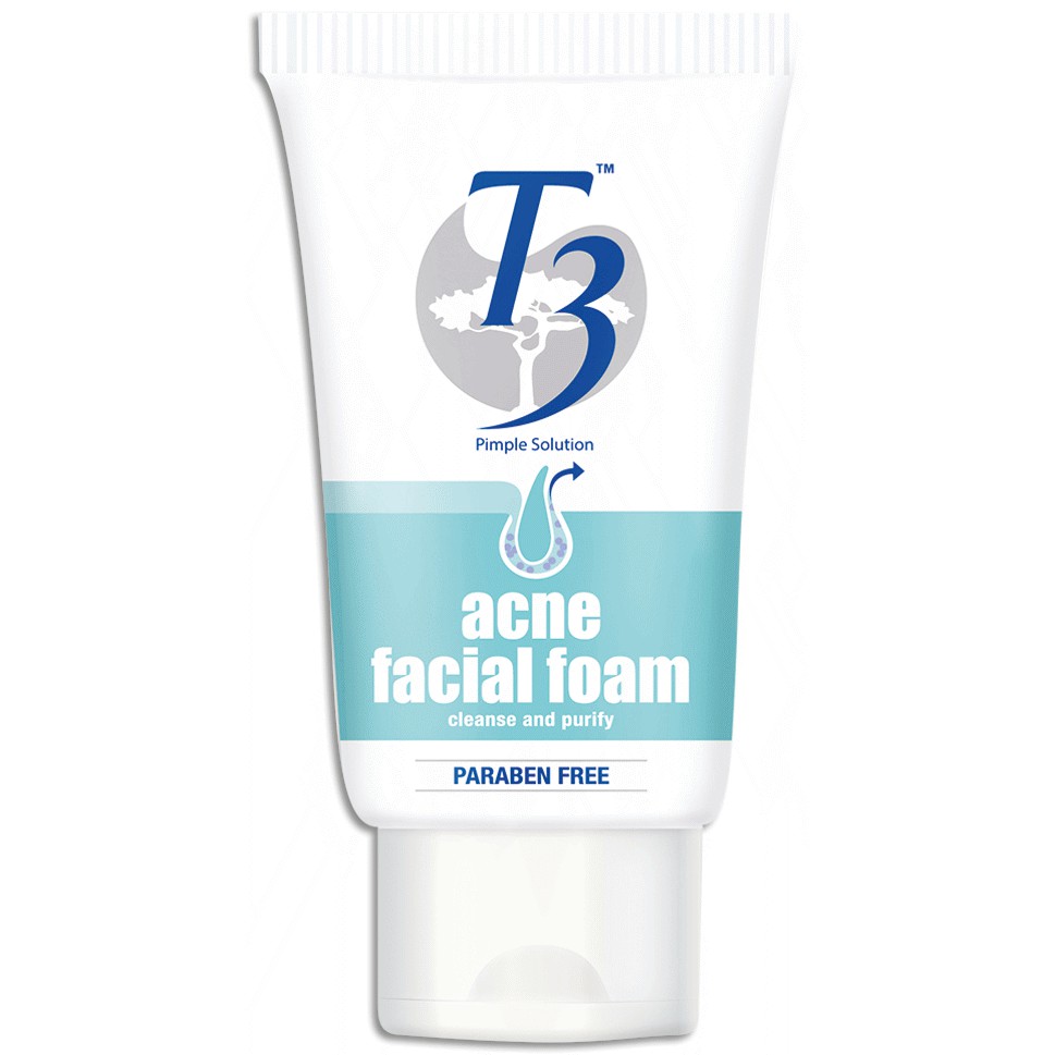 t3 acne facial foam
