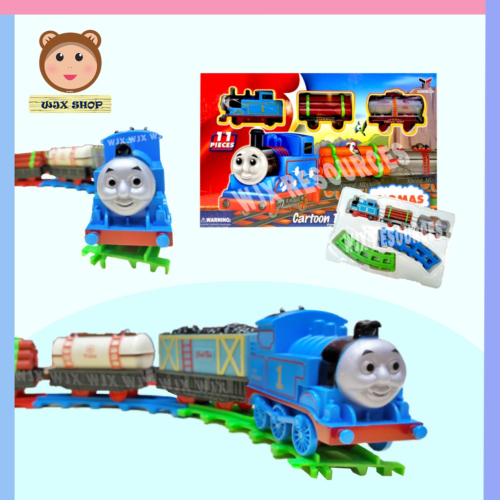 Thomas n Friends Cartoon Electric Train Track and Railway Cabin Orbit Set  Battery Children Toy | Mainan Kereta Api | Shopee Malaysia