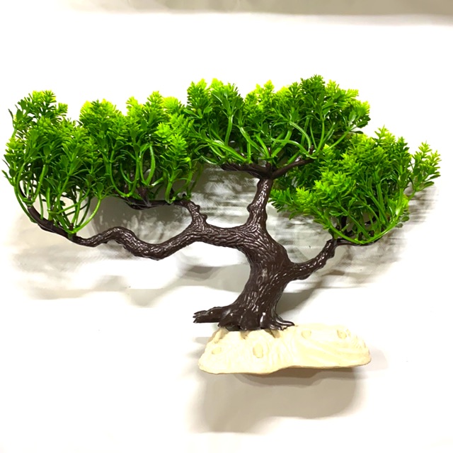 Plastic Bonsai Tree Medium Large Aquarium Decoration Realistic Looking