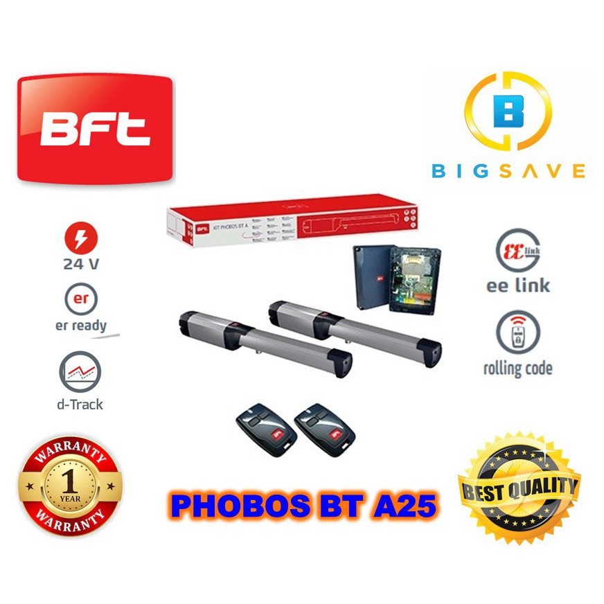 BFT AUTOGATE PHOBOS BT A25 AUTOMATED DC SWING MOTOR WITH ORIGINAL PANEL ...