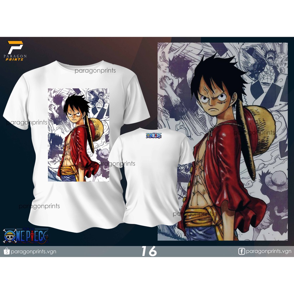Anime printed t-shirt model (One Piece 