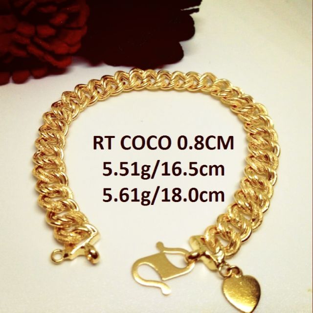  Rantai  tangan coco emas916 Shopee Malaysia